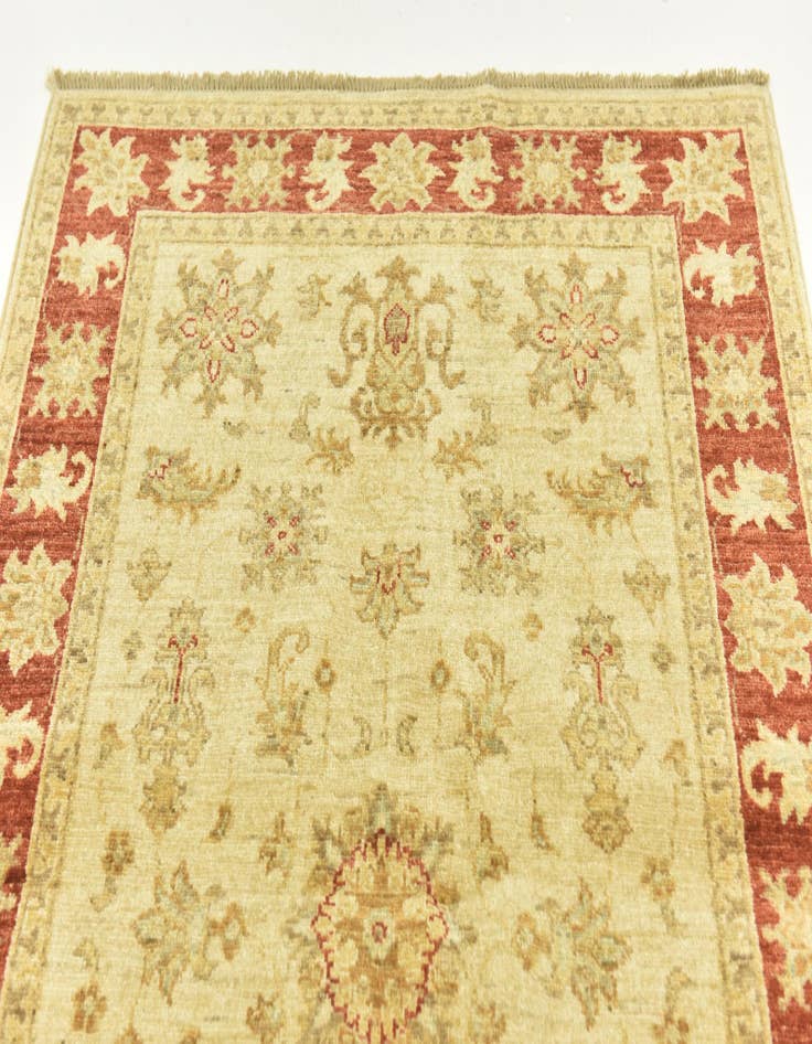 Detail image of  3' 3 x 4' 11  Hand Knotted Peshawar Ziegler Rug