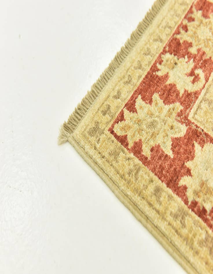 Detail image of  3' 3 x 4' 11  Hand Knotted Peshawar Ziegler Rug