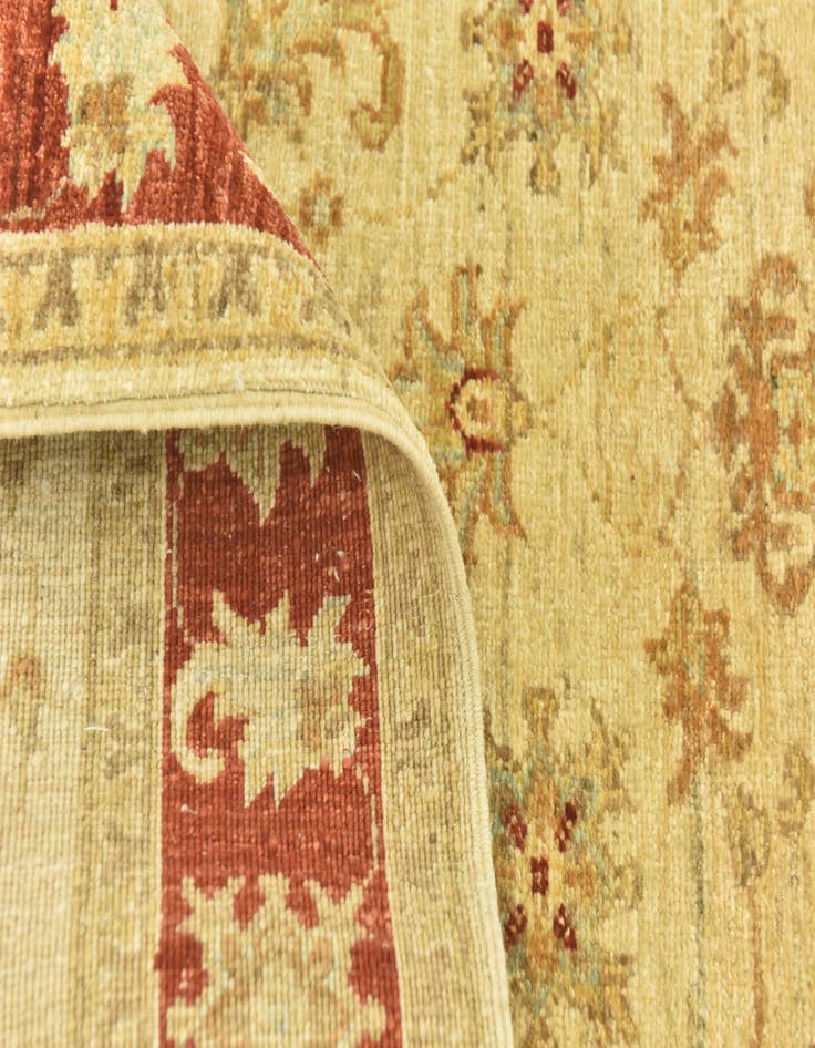 Detail image of  3' 3 x 4' 11  Hand Knotted Peshawar Ziegler Rug