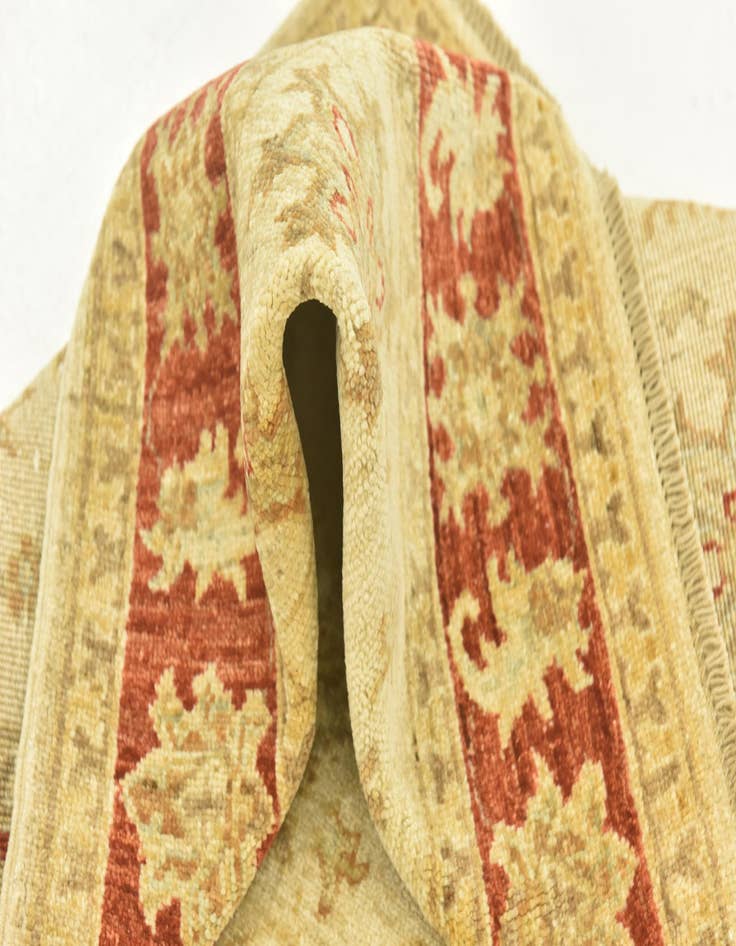 Detail image of  3' 5 x 4' 10  Hand Knotted Peshawar Ziegler Rug