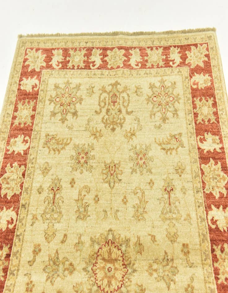 Detail image of  3' 5 x 4' 10  Hand Knotted Peshawar Ziegler Rug