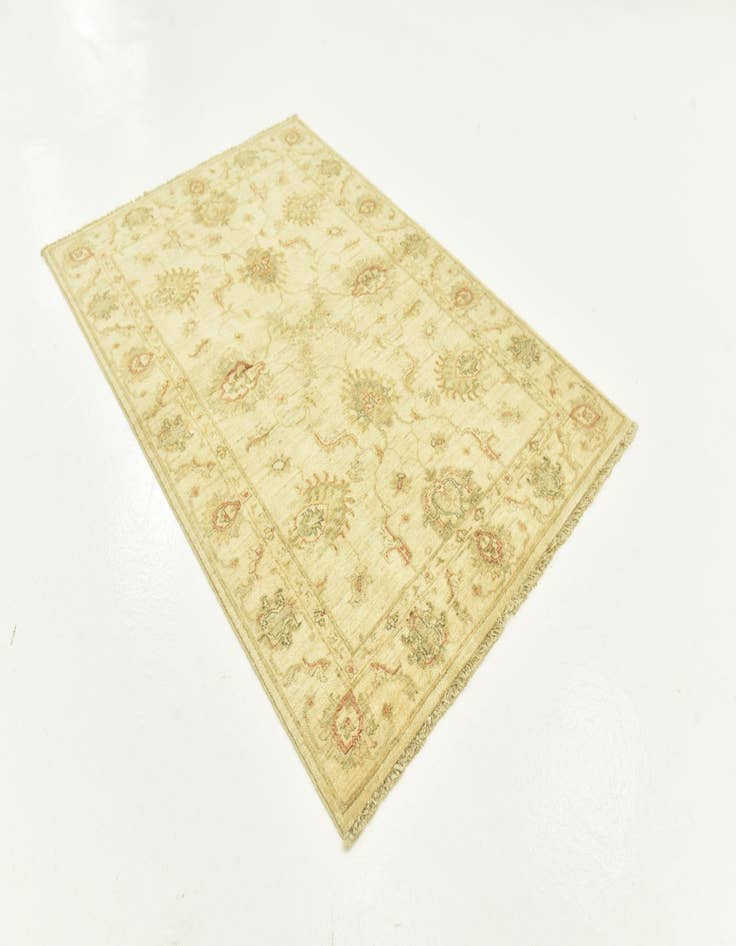 Detail image of  3' 4 x 5'  Hand Knotted Peshawar Ziegler Rug