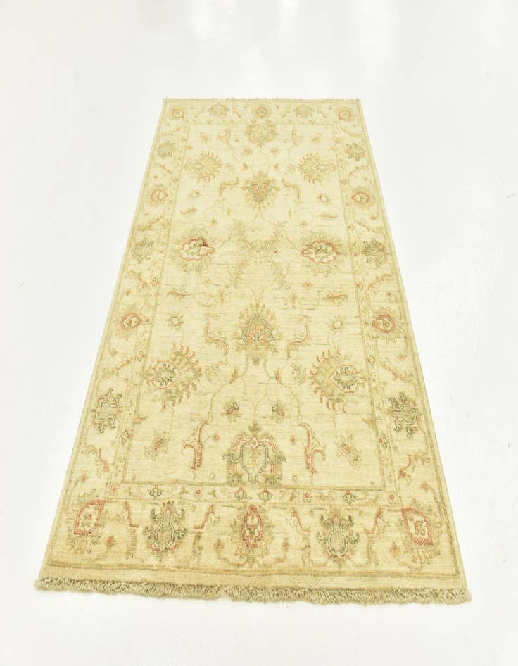 Detail image of  3' 4 x 5'  Hand Knotted Peshawar Ziegler Rug