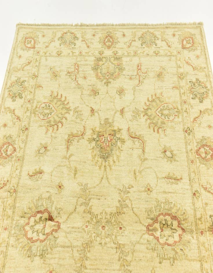 Detail image of  3' 4 x 5'  Hand Knotted Peshawar Ziegler Rug