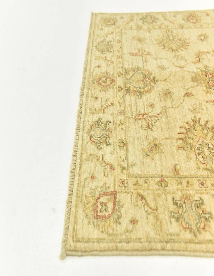 Detail image of  3' 4 x 5'  Hand Knotted Peshawar Ziegler Rug