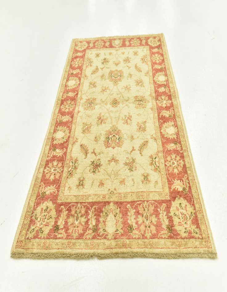 Detail image of  3' 4 x 5'  Hand Knotted Peshawar Ziegler Rug