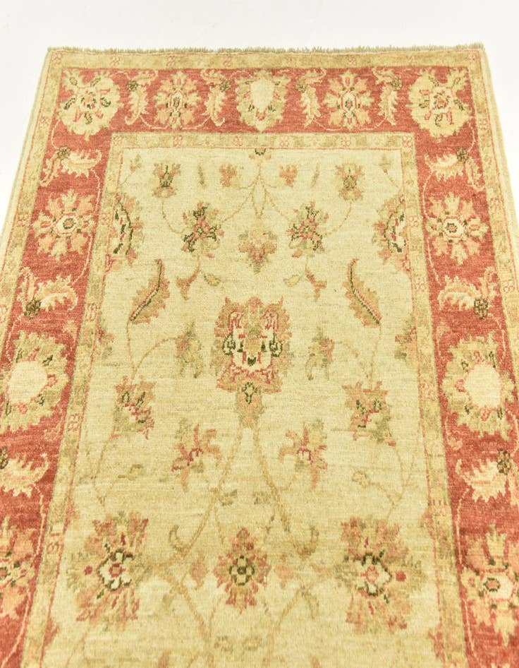 Detail image of  3' 4 x 5'  Hand Knotted Peshawar Ziegler Rug