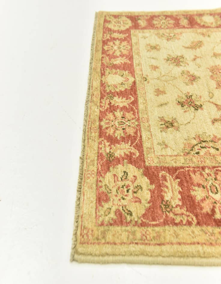 Detail image of  3' 4 x 5'  Hand Knotted Peshawar Ziegler Rug