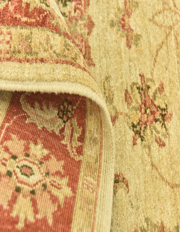Detail image of  3' 4 x 5'  Hand Knotted Peshawar Ziegler Rug