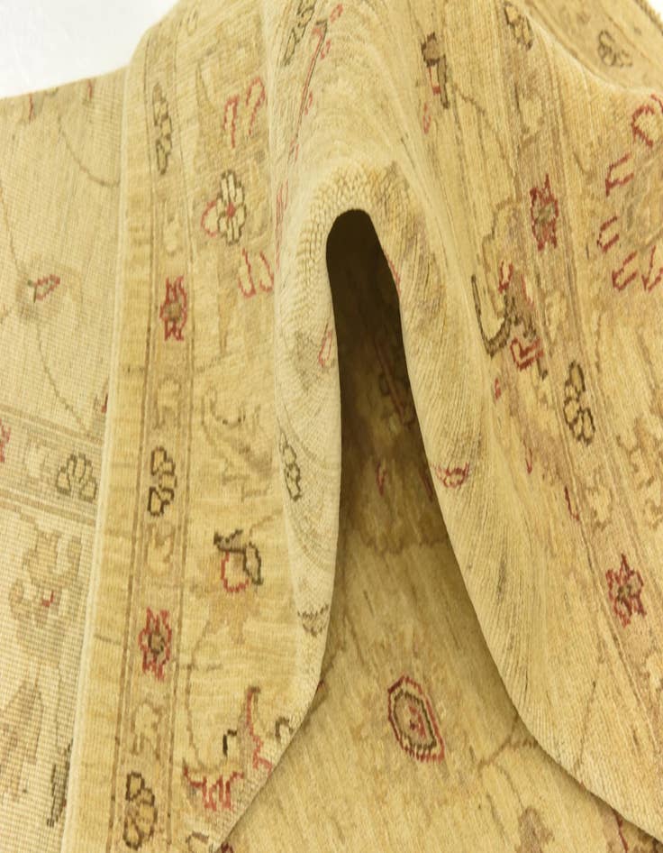 Detail image of  5' 9 x 8'  Hand Knotted Peshawar Ziegler Rug