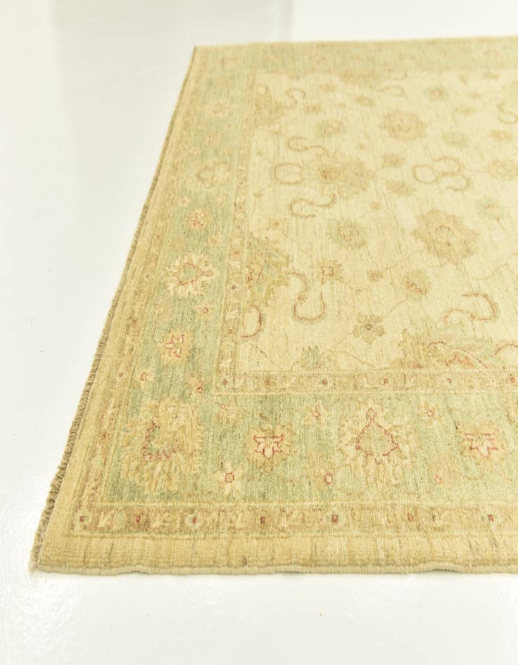 Detail image of  5' 8 x 8' 2  Hand Knotted Peshawar Ziegler Rug