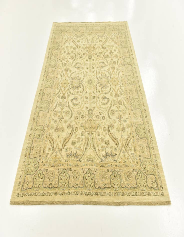 Detail image of  5' 6 x 7' 6  Hand Knotted Peshawar Ziegler Rug