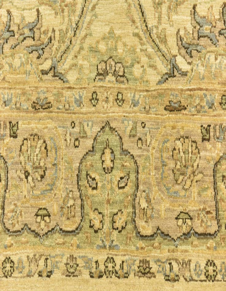 Detail image of  5' 6 x 7' 6  Hand Knotted Peshawar Ziegler Rug