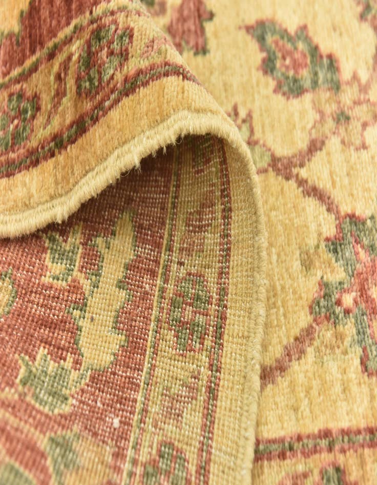 Detail image of  5' 9 x 8' 1  Hand Knotted Peshawar Ziegler Rug