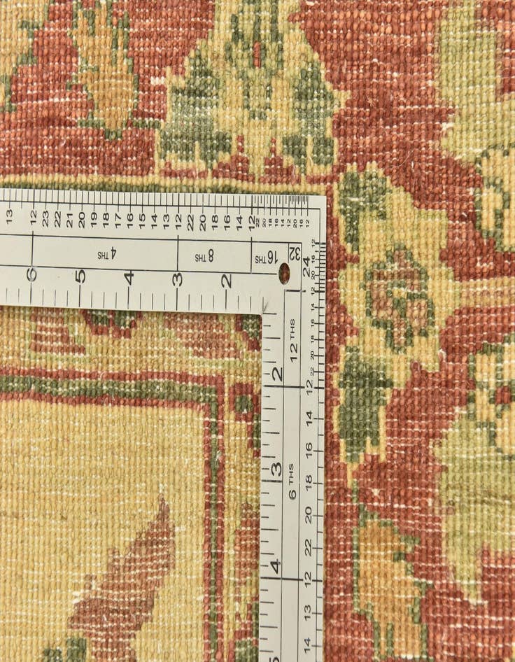 Detail image of  5' 9 x 8' 1  Hand Knotted Peshawar Ziegler Rug