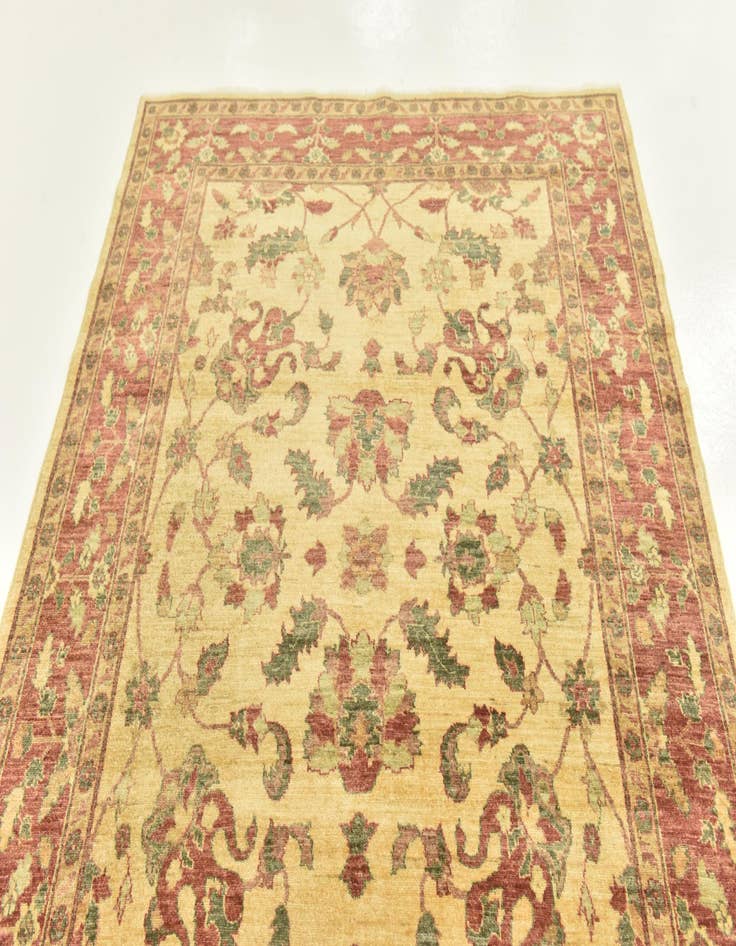 Detail image of  5' 9 x 8' 1  Hand Knotted Peshawar Ziegler Rug