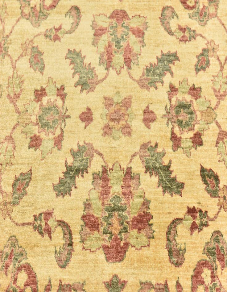 Detail image of  5' 9 x 8' 1  Hand Knotted Peshawar Ziegler Rug