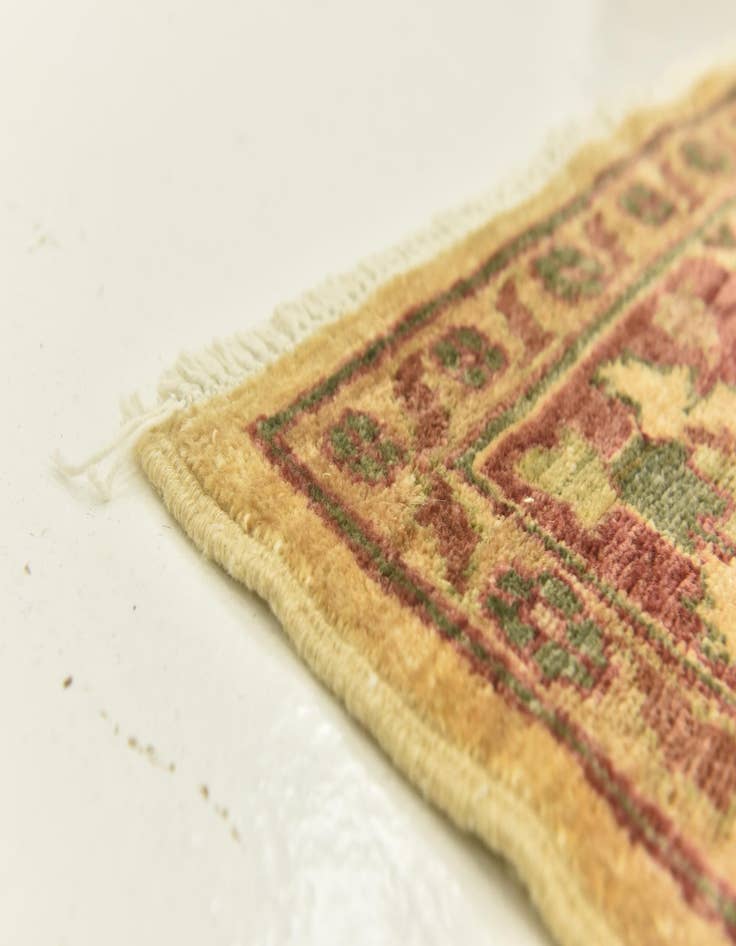 Detail image of  5' 9 x 8' 1  Hand Knotted Peshawar Ziegler Rug