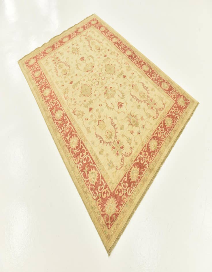 Detail image of  5' 9 x 7' 10  Hand Knotted Peshawar Ziegler Rug