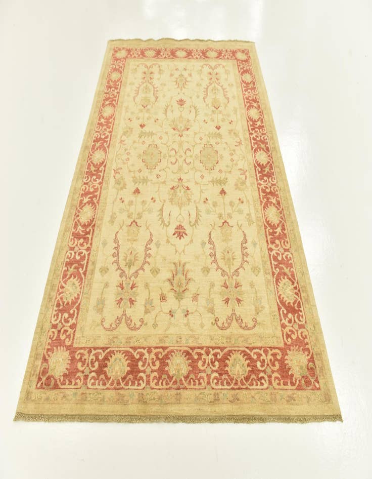 Detail image of  5' 9 x 7' 10  Hand Knotted Peshawar Ziegler Rug