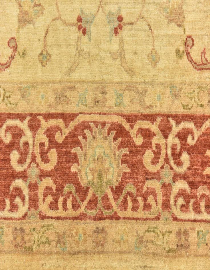 Detail image of  5' 9 x 7' 10  Hand Knotted Peshawar Ziegler Rug