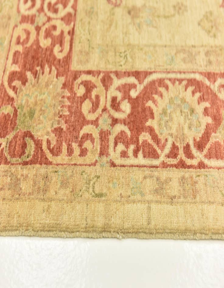 Detail image of  5' 9 x 7' 10  Hand Knotted Peshawar Ziegler Rug