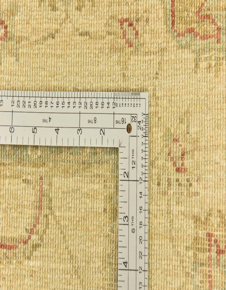 Detail image of  5' 9 x 8' 2  Hand Knotted Peshawar Ziegler Rug