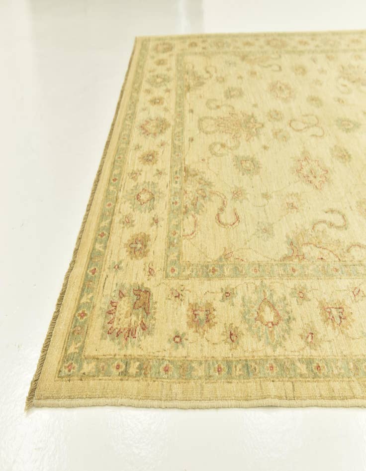 Detail image of  5' 9 x 8' 2  Hand Knotted Peshawar Ziegler Rug