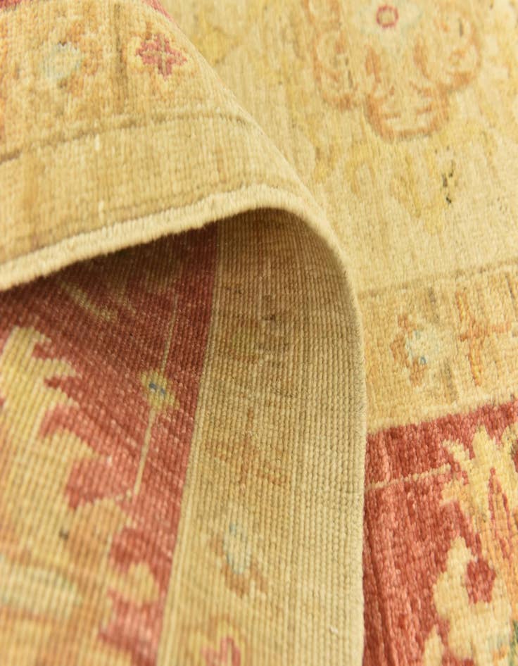 Detail image of  5' 9 x 8' 1  Hand Knotted Peshawar Ziegler Rug