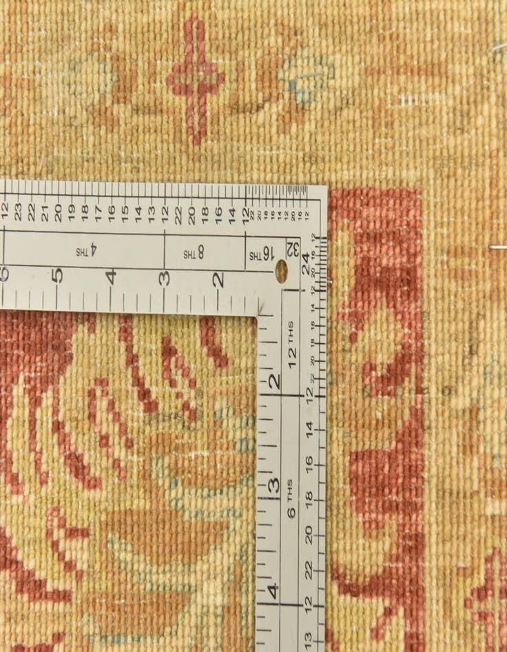 Detail image of  5' 9 x 8' 1  Hand Knotted Peshawar Ziegler Rug