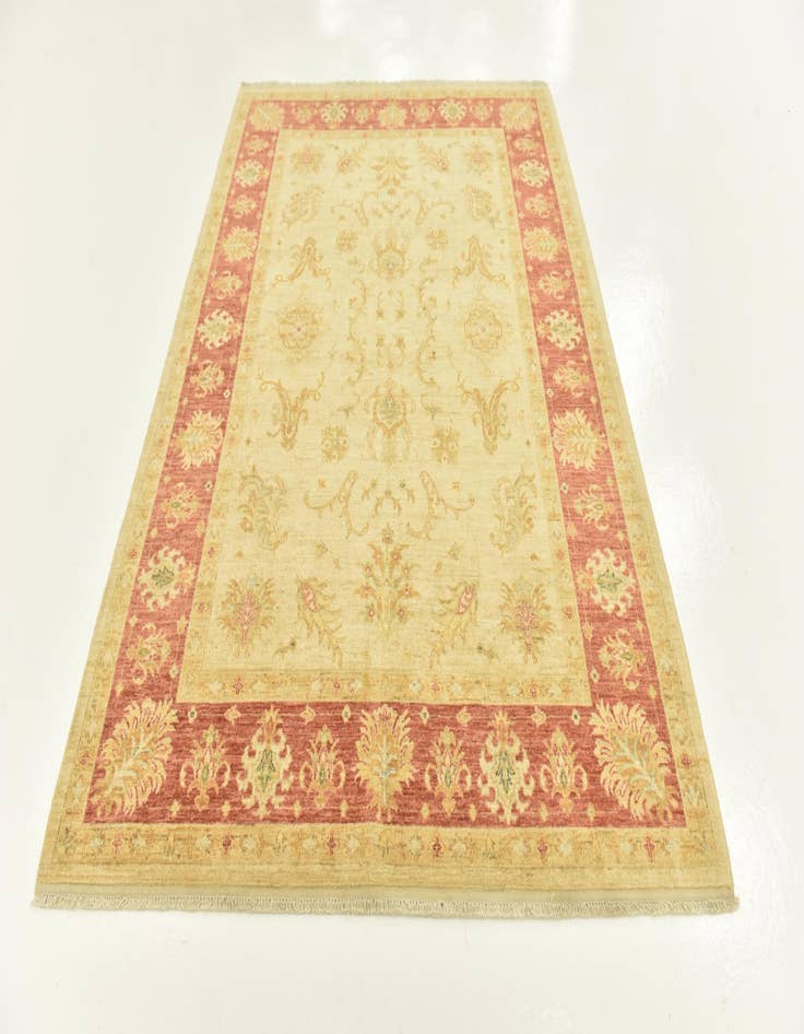 Detail image of  5' 9 x 8' 1  Hand Knotted Peshawar Ziegler Rug