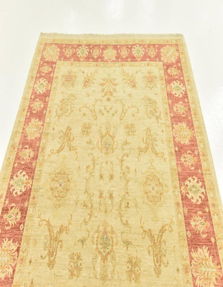 Detail image of  5' 9 x 8' 1  Hand Knotted Peshawar Ziegler Rug