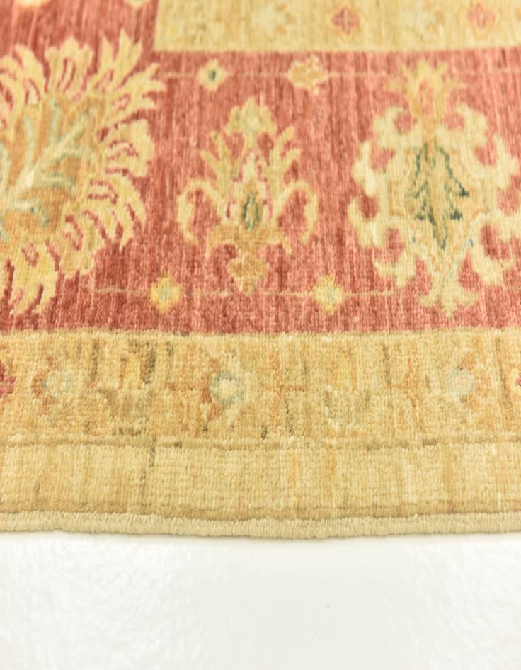 Detail image of  5' 9 x 8' 1  Hand Knotted Peshawar Ziegler Rug