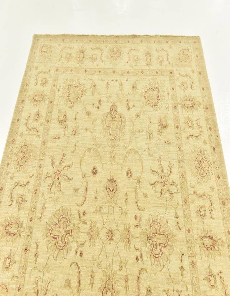 Detail image of  5' 9 x 8'  Hand Knotted Peshawar Ziegler Rug