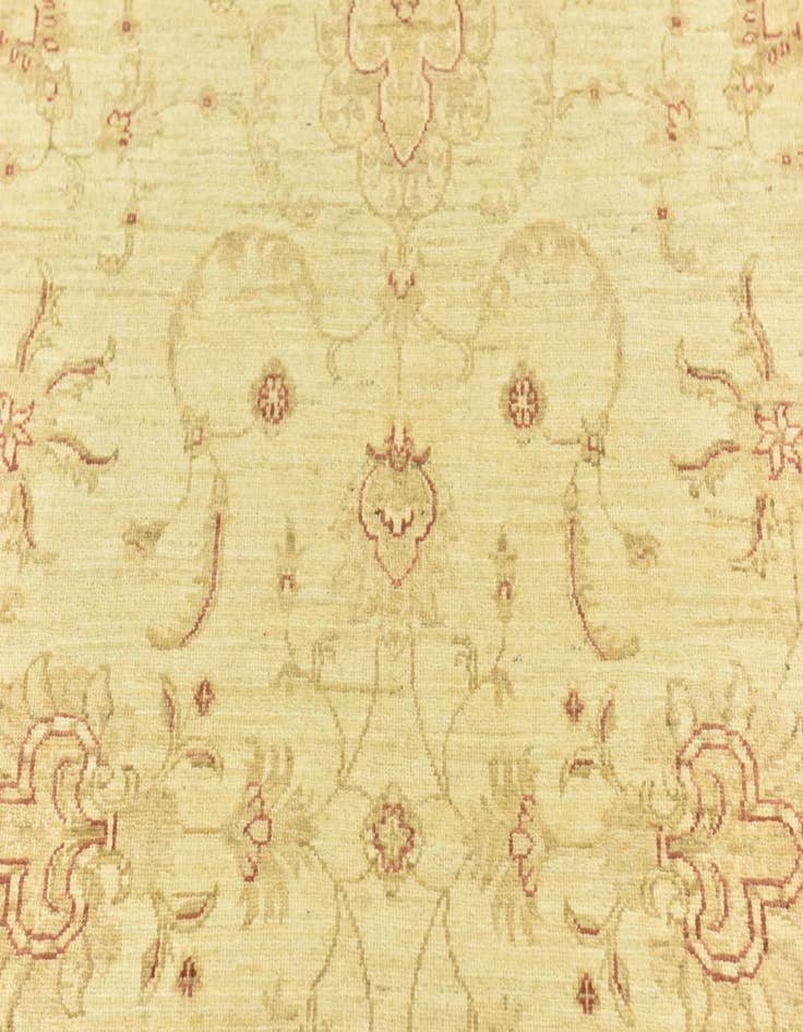 Detail image of  5' 9 x 8'  Hand Knotted Peshawar Ziegler Rug