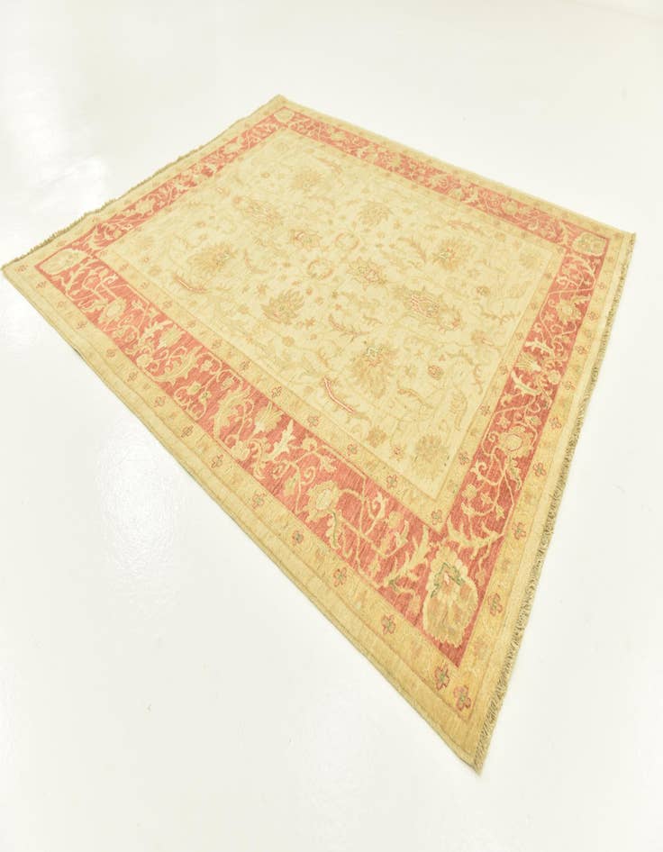 Detail image of  5' 9 x 6' 8  Hand Knotted Peshawar Ziegler Rug