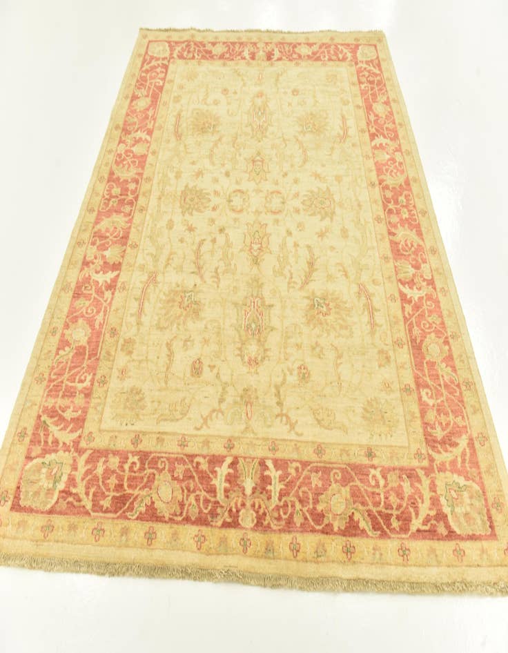 Detail image of  5' 9 x 6' 8  Hand Knotted Peshawar Ziegler Rug