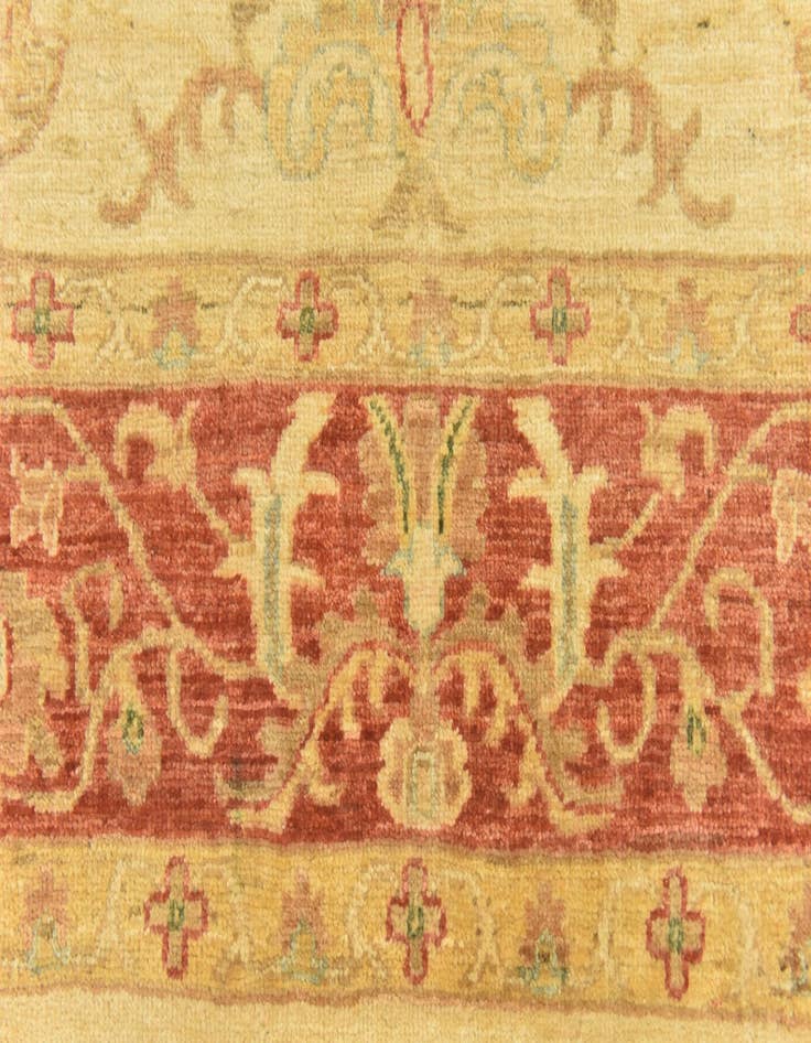 Detail image of  5' 9 x 6' 8  Hand Knotted Peshawar Ziegler Rug