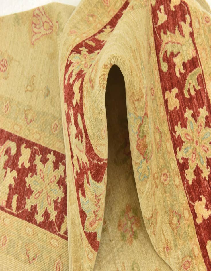 Detail image of  7' x 9' 5  Hand Knotted Peshawar Ziegler Rug