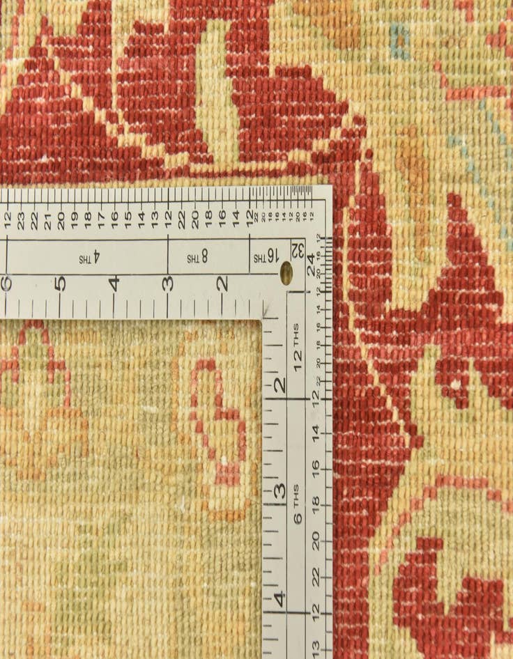 Detail image of  7' x 9' 5  Hand Knotted Peshawar Ziegler Rug
