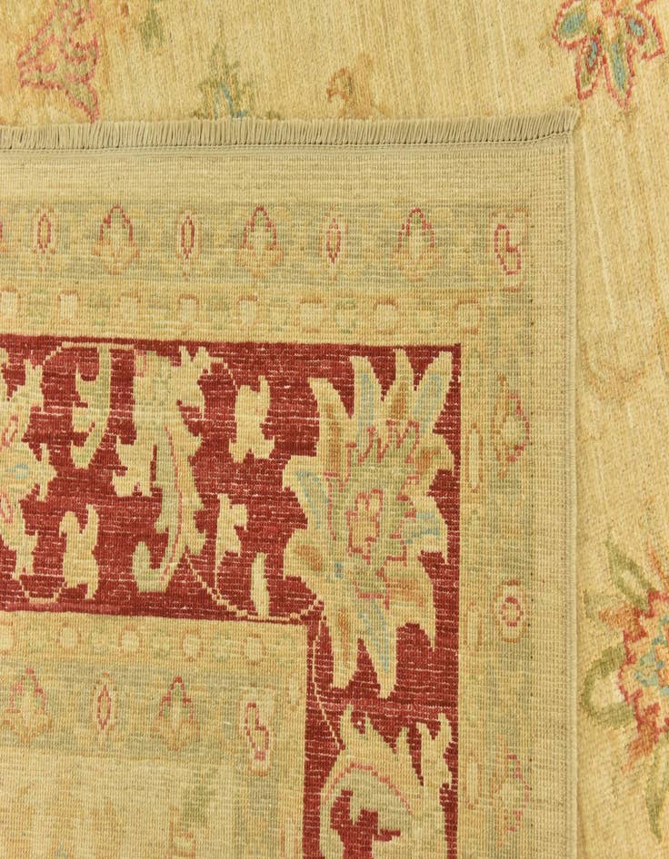 Detail image of  7' x 9' 5  Hand Knotted Peshawar Ziegler Rug