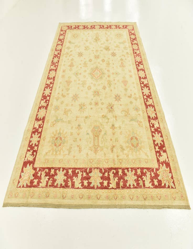 Detail image of  7' x 9' 5  Hand Knotted Peshawar Ziegler Rug