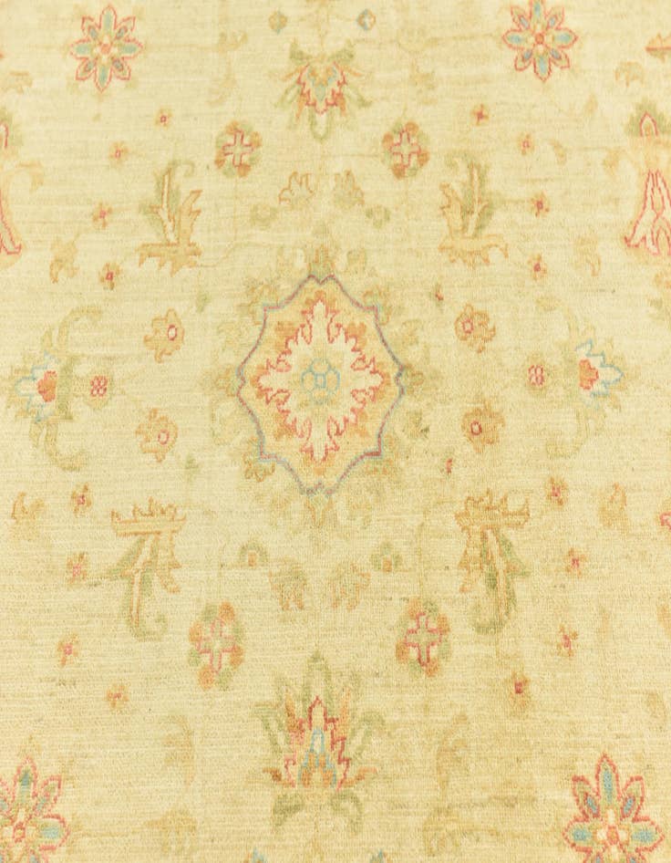 Detail image of  7' x 9' 5  Hand Knotted Peshawar Ziegler Rug