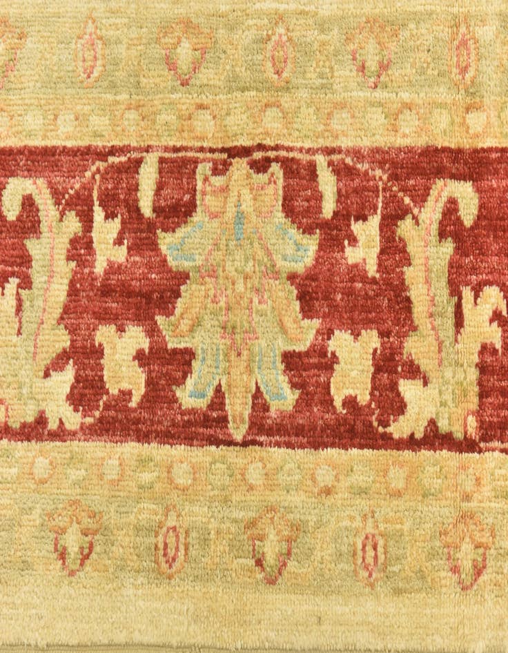 Detail image of  7' x 9' 5  Hand Knotted Peshawar Ziegler Rug