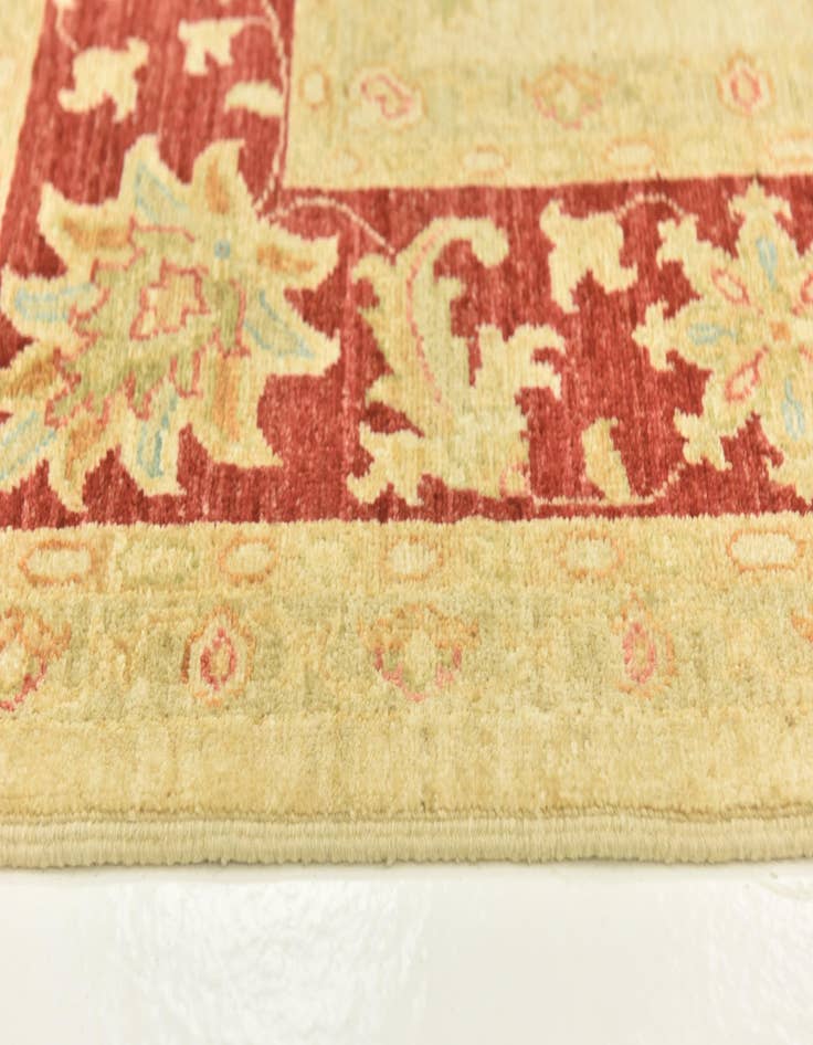 Detail image of  7' x 9' 5  Hand Knotted Peshawar Ziegler Rug