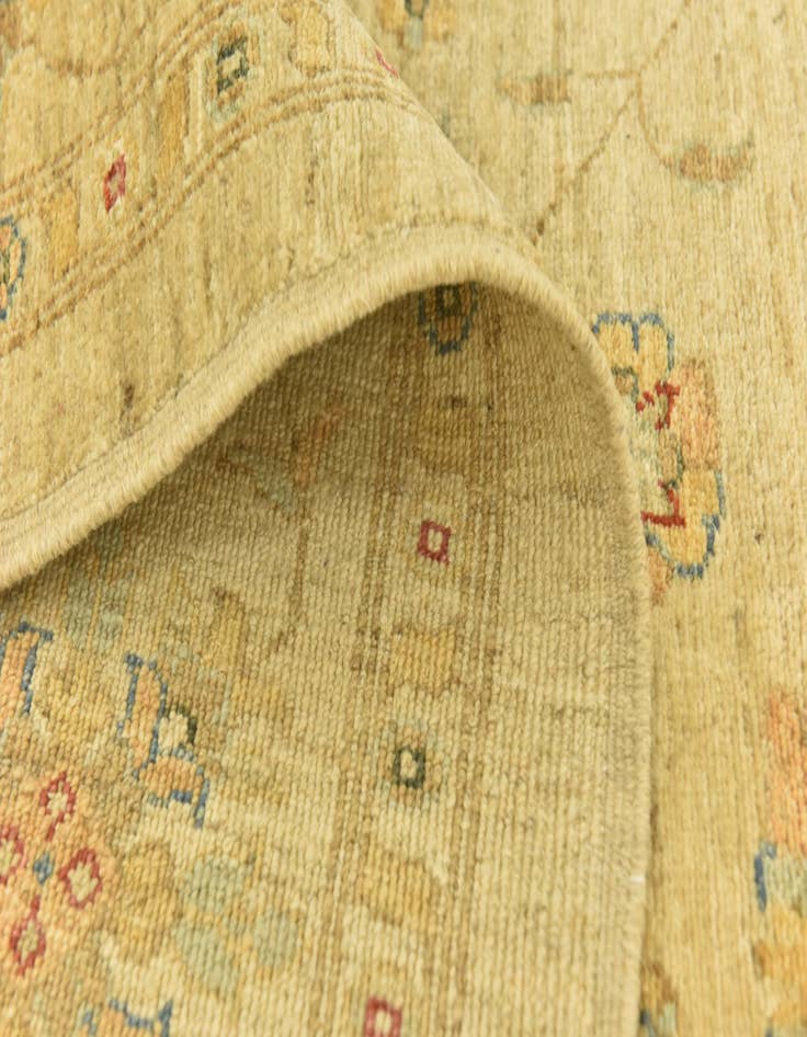 Detail image of  6' 4 x 9' 7  Hand Knotted Peshawar Ziegler Rug