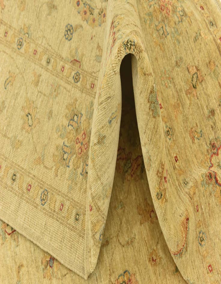 Detail image of  6' 4 x 9' 7  Hand Knotted Peshawar Ziegler Rug