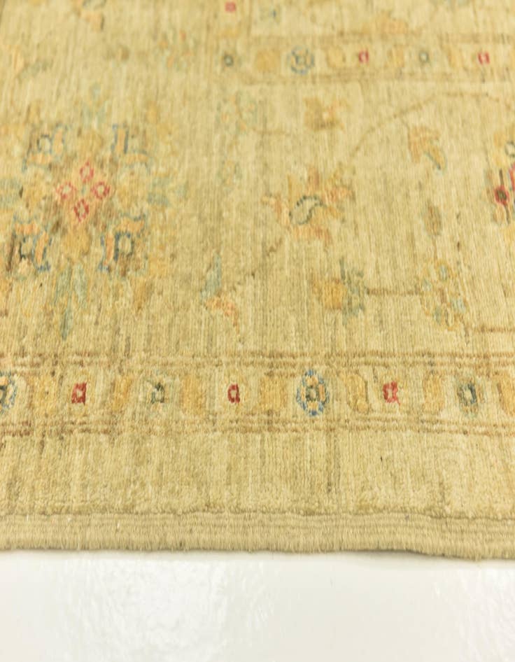 Detail image of  6' 4 x 9' 7  Hand Knotted Peshawar Ziegler Rug