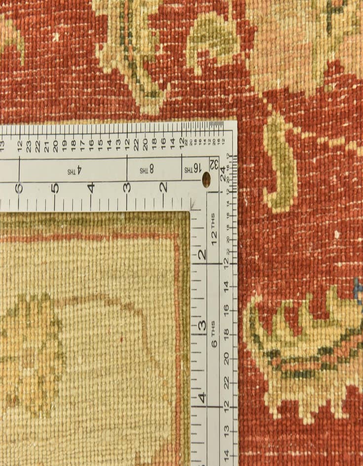 Detail image of  6' 9 x 9' 8  Hand Knotted Peshawar Ziegler Rug