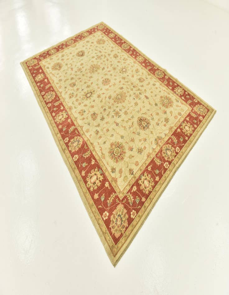 Detail image of  6' 9 x 9' 8  Hand Knotted Peshawar Ziegler Rug